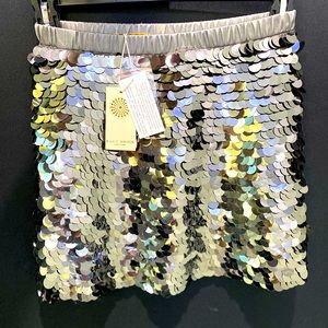 Beautiful grey sequin skirt. Brand new with tags